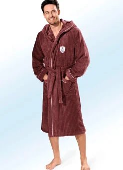 Sale BADER Bademantel mit Kapuze BORDEAUX