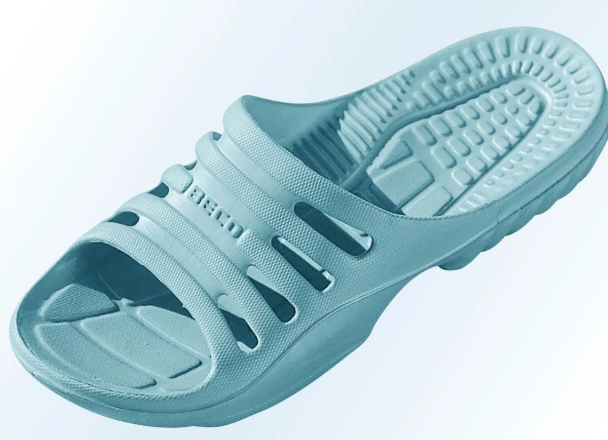 Outlet BADER Badeschuhe mit Massage-Fußbett TÜRKIS