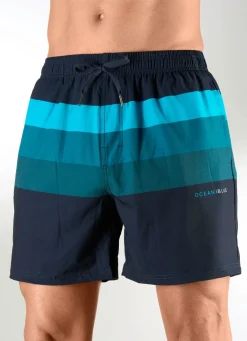 Discount BADER Badeshorts mit buntem Druckdessin, Microfaser MARINE-BUNT
