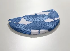 Clearance Webana Badgarnitur mit Ginkgoblätter-Motiv BLAU