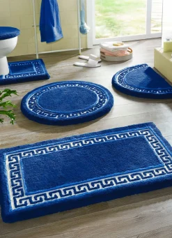 Outlet BADER Badgarnitur mit Mäander-Bordüre BLAU