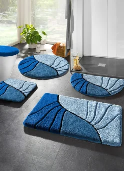 Discount BADER Badgarnitur mit rutschhemmender Rückseite BLAU