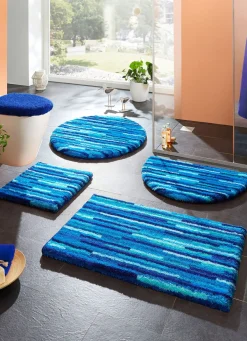 Clearance GRUND Badgarnitur mit rutschhemmender Rückseite BLAU