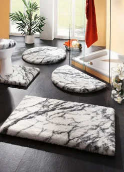 Clearance BADER Badgarnitur von Grund mit Marmor-Dessin WEISS