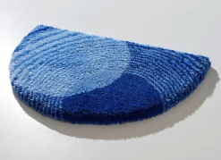 Outlet BADER Badgarnitur von LineaDue mit rutschhemmender Rückseite BLAU