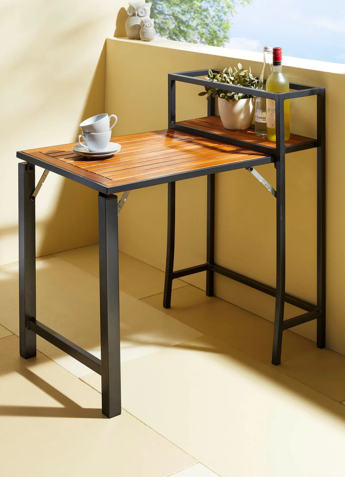 Discount BADER Balkon-Set 3-teilig "Santorin II" schwarz