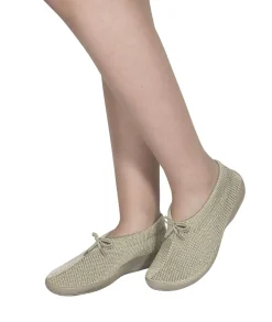 Online BADER Ballerina mit elastischem Einschlupf und Schnürung BEIGE