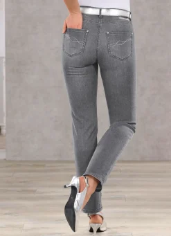 Clearance BADER Bauchweg-Jeans in 5-Pocket-Form GRAU