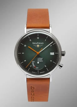 Hot BADER Bauhaus Solar-Herrenuhr Classic 2112-4