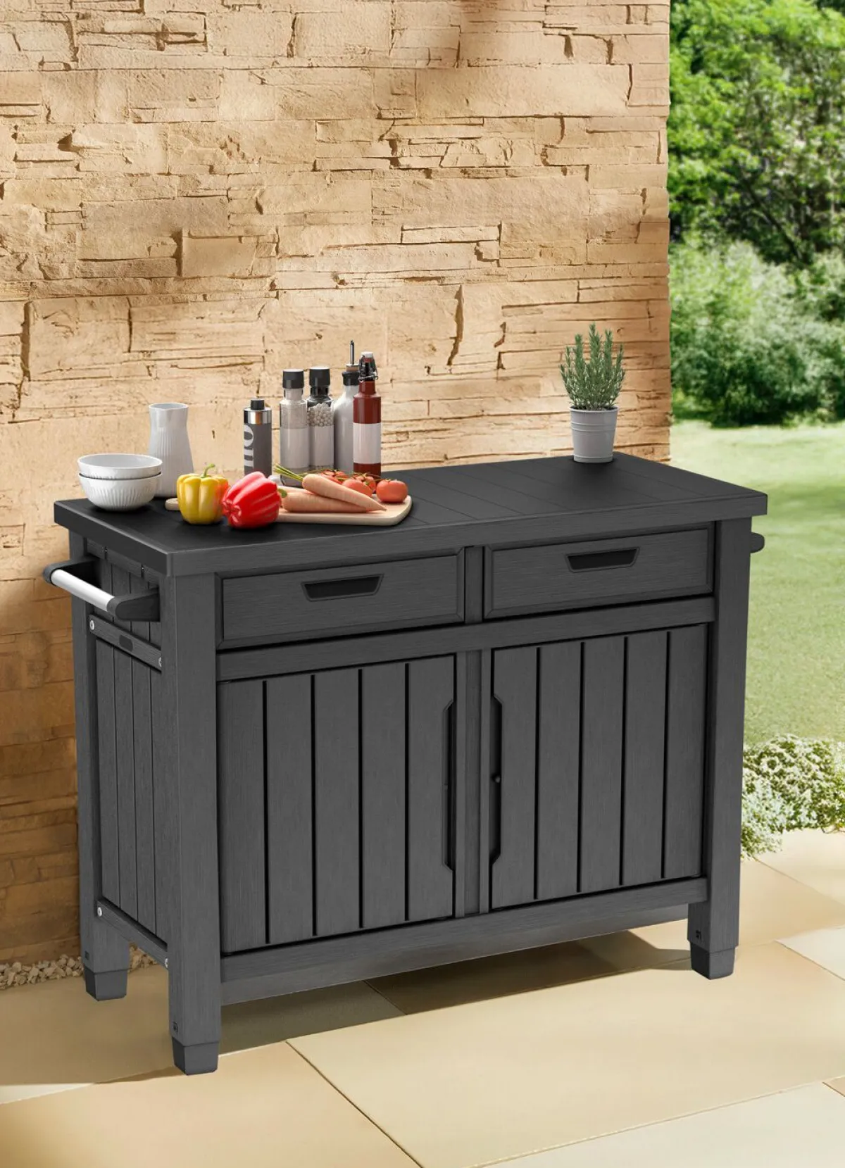 Sale BADER BBQ-/Beistelltisch Unity Buffet ANTHRAZIT