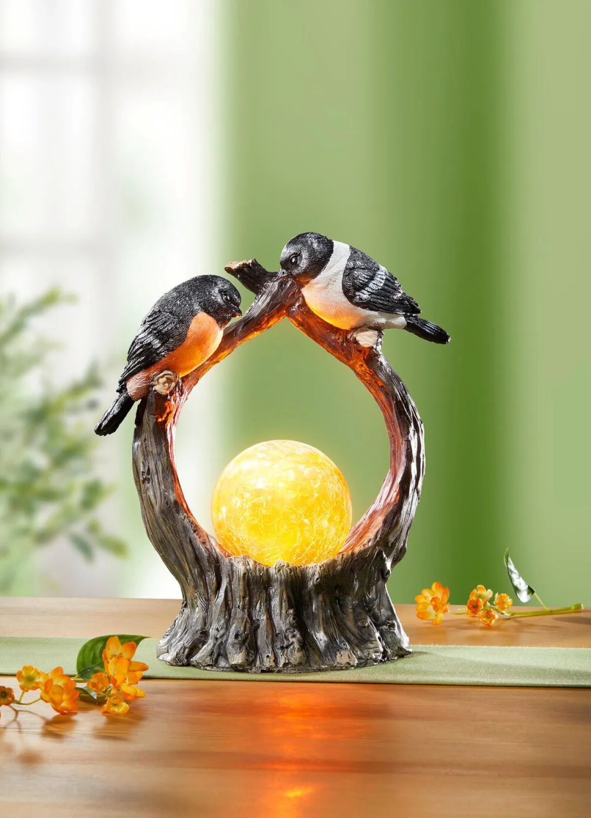 Online BADER Beleuchtete Dekoration mit Vögel BRAUN-ORANGE-SCHWARZ