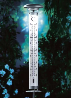 Clearance BADER Beleuchtetes Thermometer SILBER