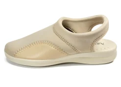 Best BADER Bequeme Clogs aus Stretchmaterial mit elastischem Einschlupf BEIGE