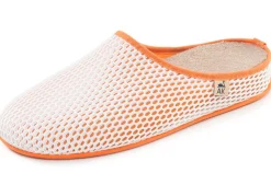 New BADER Bequeme Damen-Hausschuhe, Weite H, mit herausnehmbarem Fußbett ORANGE