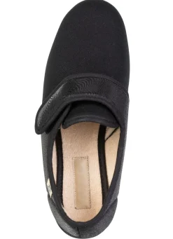 BADER Bequeme Damen-Klettschuhe, aus angenehm gepolstertem Textilmaterial SCHWARZ