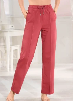 Best BADER Bequeme Hose mit breitem Dehnbund WEINROT