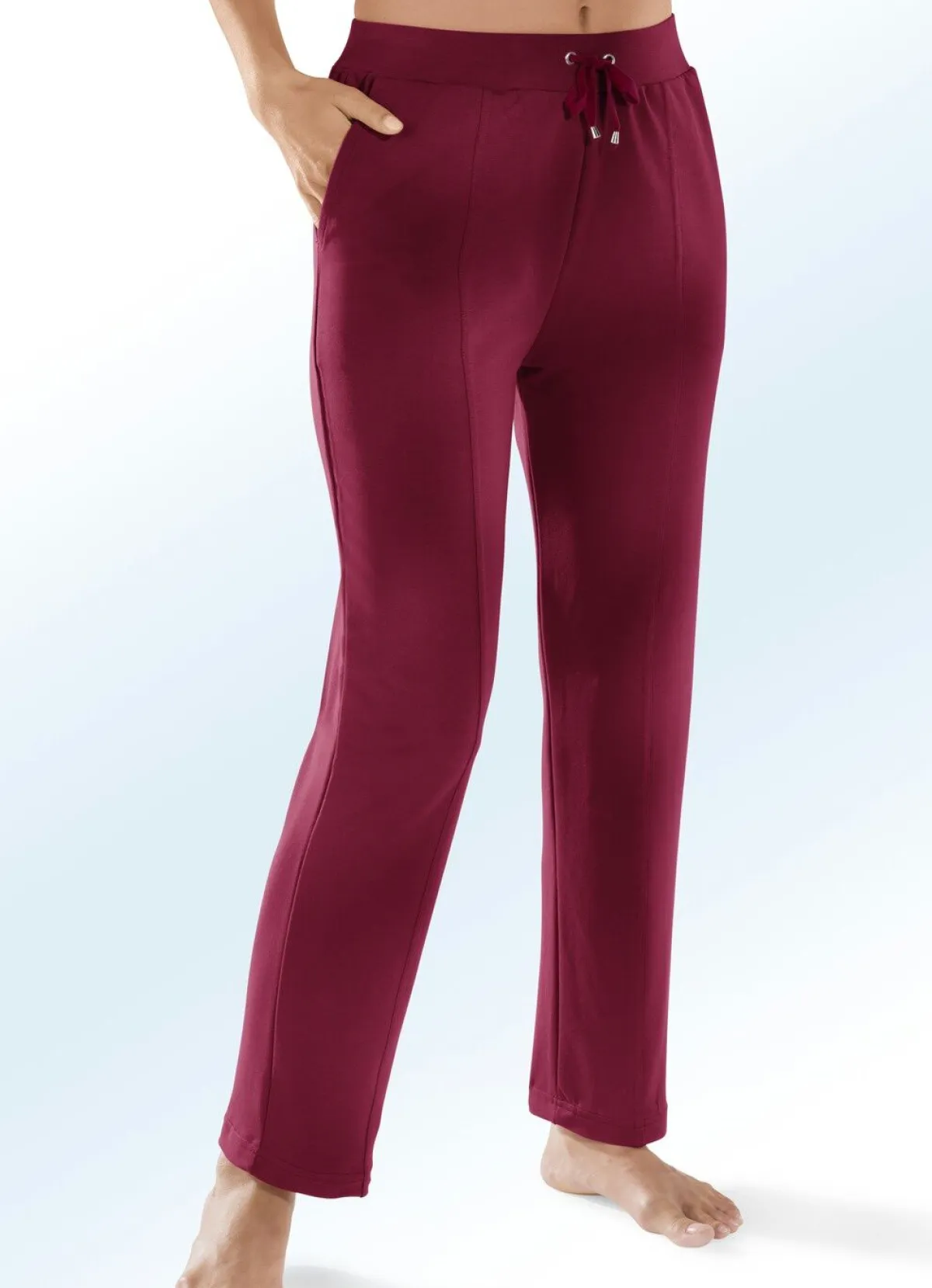 Discount BADER Bequeme Hose mit breitem Dehnbund BORDEAUX