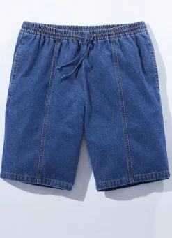 Hot BADER Bequeme Schlupf-Shorts in 4 Farben JEANSBLAU