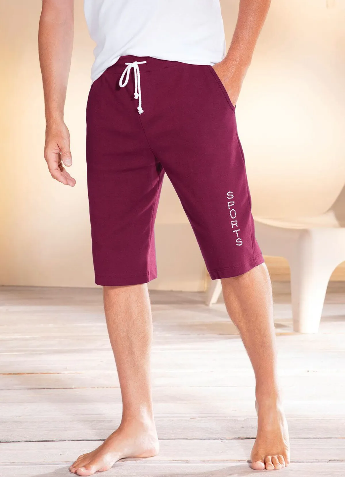 Sale BADER Bermuda mit breitem Bund in 4 Farben BORDEAUX