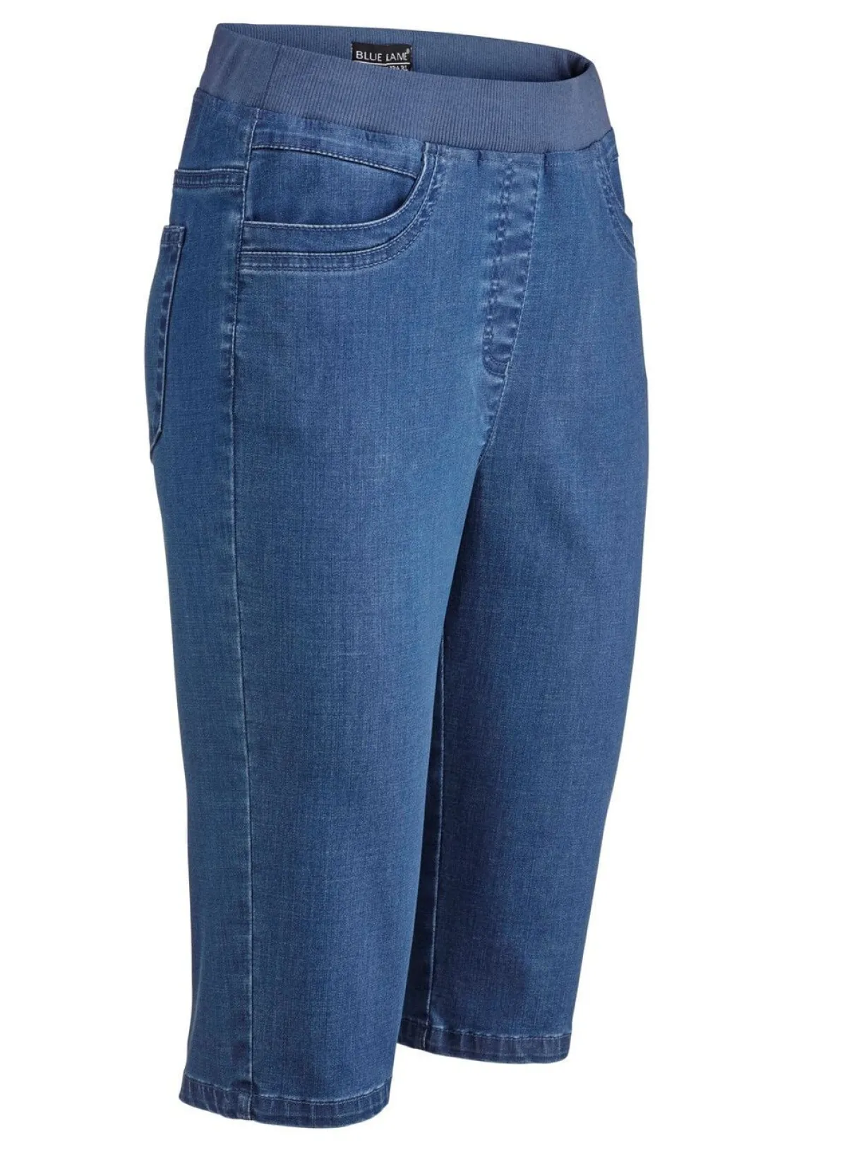 New BADER Bermudas mit Jersey-Bund JEANSBLAU