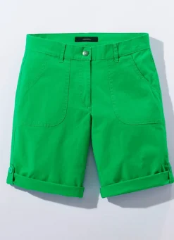 Hot BADER Bermudas mit Zierriegel GRÜN