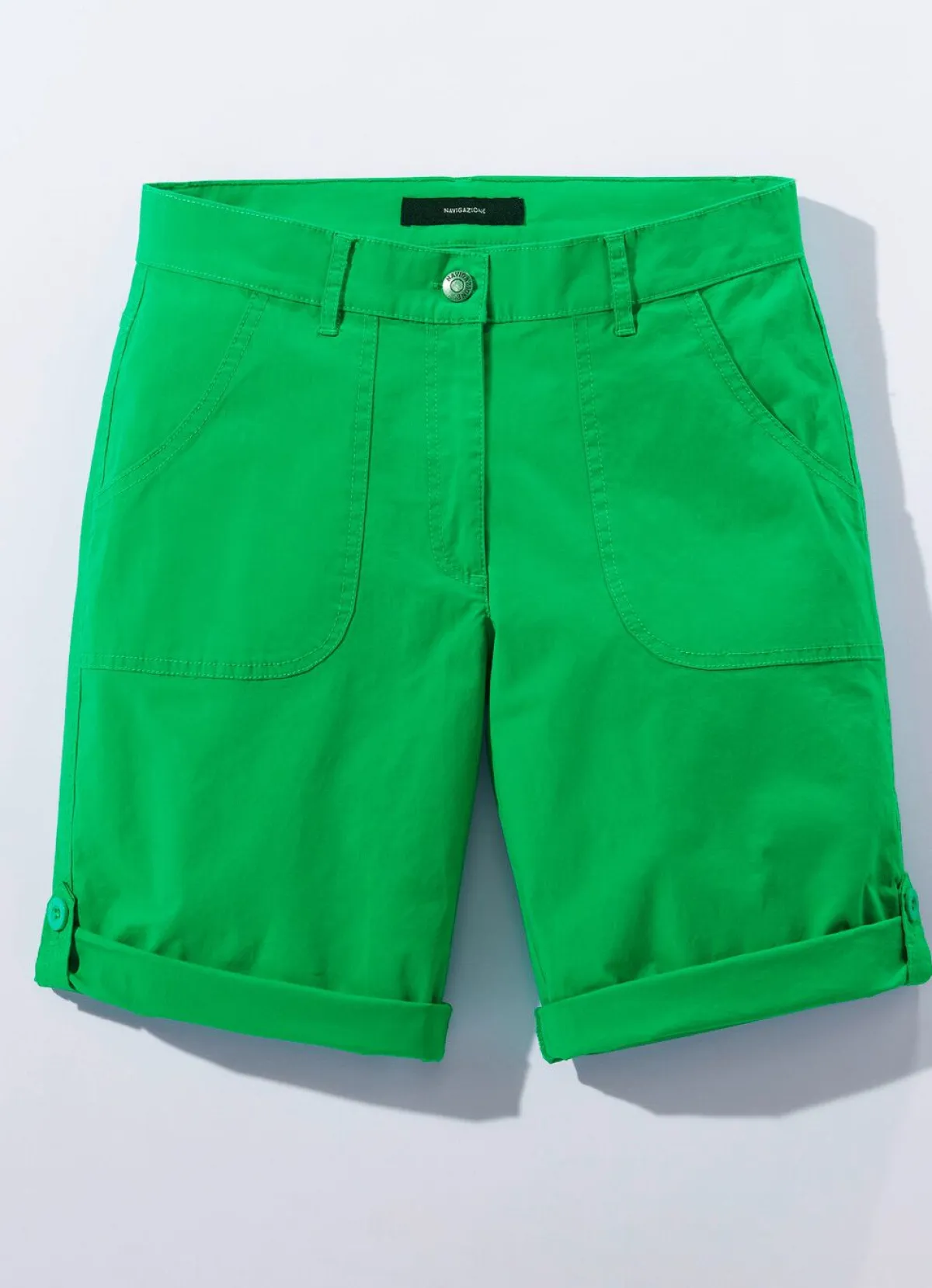 Hot BADER Bermudas mit Zierriegel GRÜN