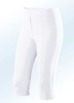 New BADER Bermudas mit angeschnittenem Bund WEISS