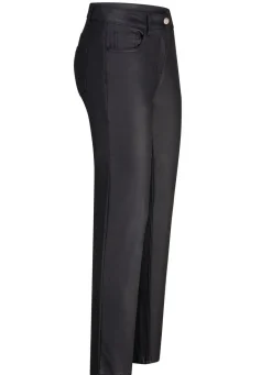Outlet BADER Beschichtete Hose in 5-Pocket-Form SCHWARZ