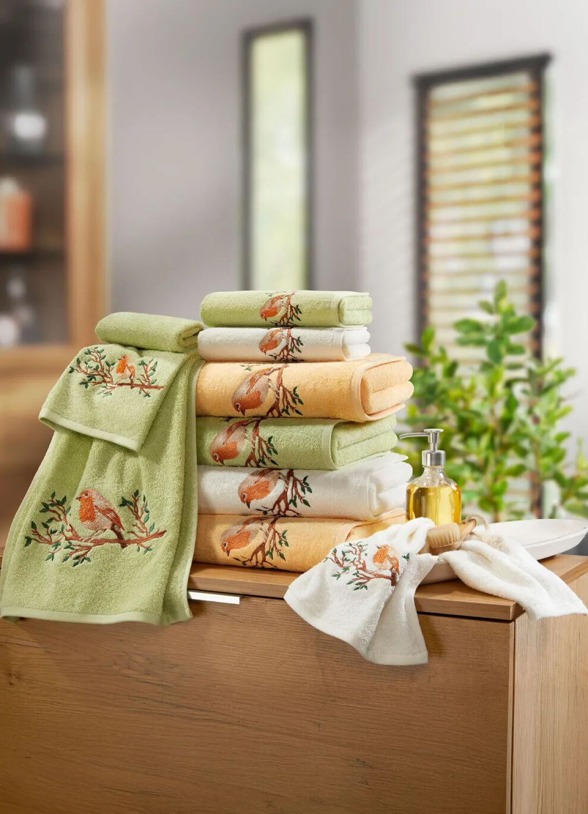 Clearance BADER Bestickte Frottier-Serie LIND