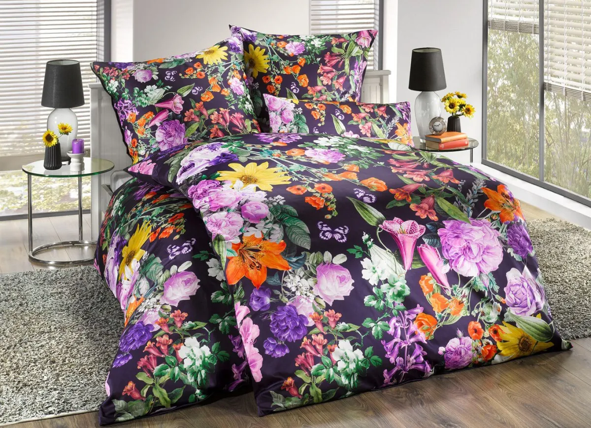 Sale Webana Bettwäsche-Garnitur in Mako-Satin-Qualität MULTICOLOR