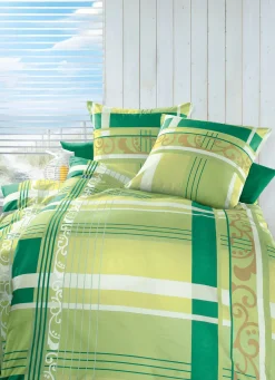 Outlet DORMISETTE Bettwäsche-Garnitur in verschiedenen Qualitäten GRÜN