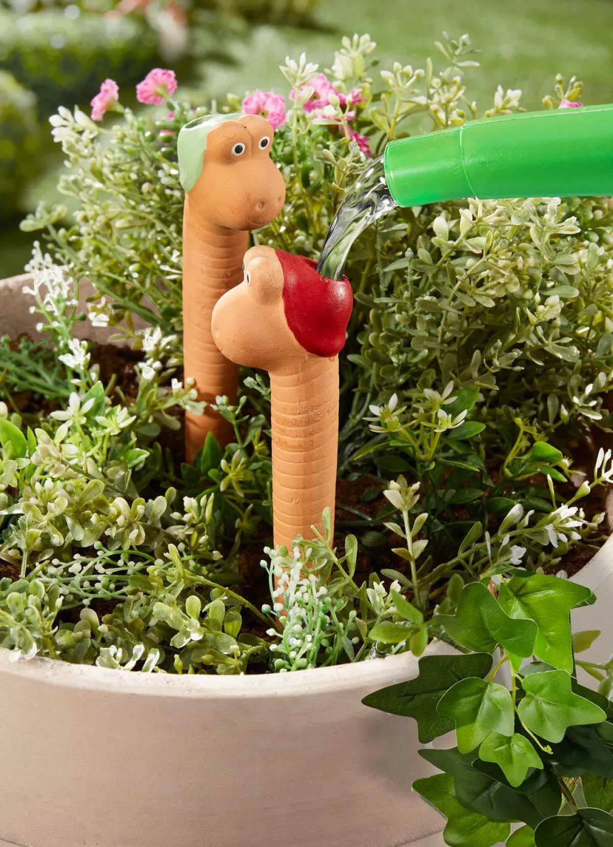 Best BADER Bewässerungswürmer aus Terracotta, 4er-Set TERRAKOTTA