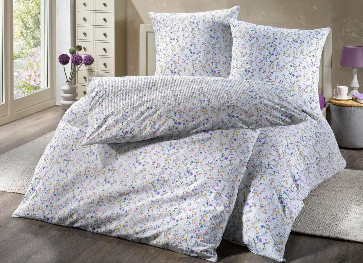 JANINE Bezaubernde Bettwäsche-Garnitur MULTICOLOR