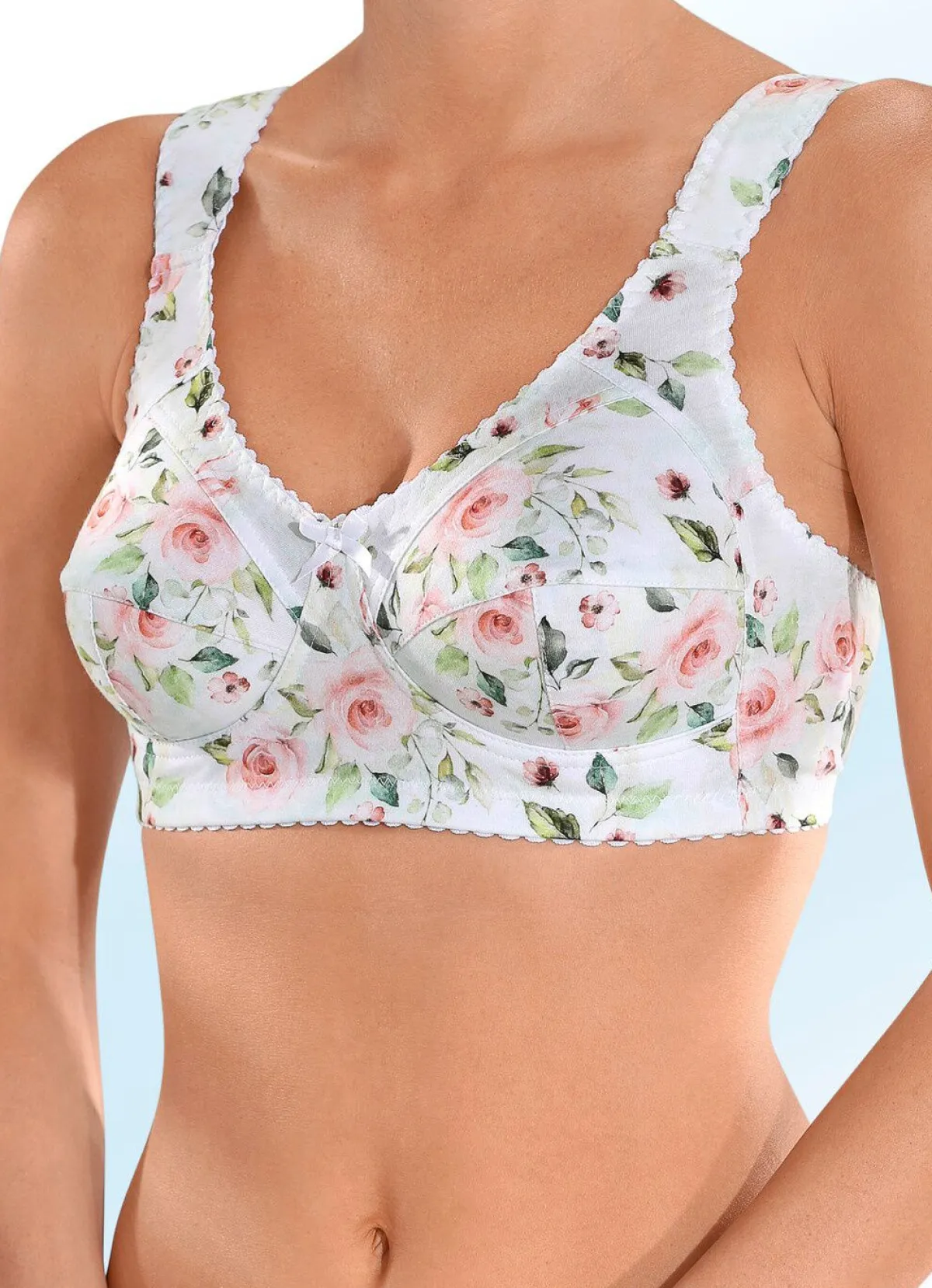 Sale KUDRESHOV BH mit Floraldessin WEISS-BUNT