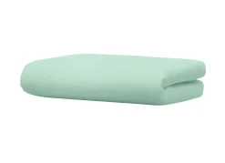 Outlet BADER Biber-Betttuch aus 100% Baumwolle JADE