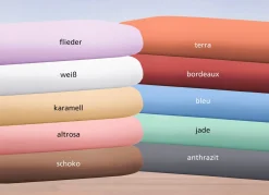 Discount BADER Biber-Betttuch aus 100% Baumwolle SCHOKO