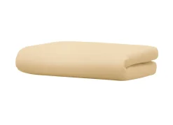 Discount BADER Biber-Betttuch aus 100% Baumwolle KARAMELL