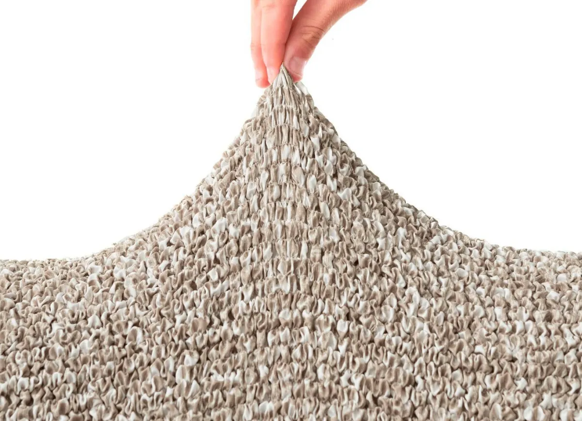 Outlet BADER Bi-elastische Mikrofaser-Stretchbezüge BEIGE