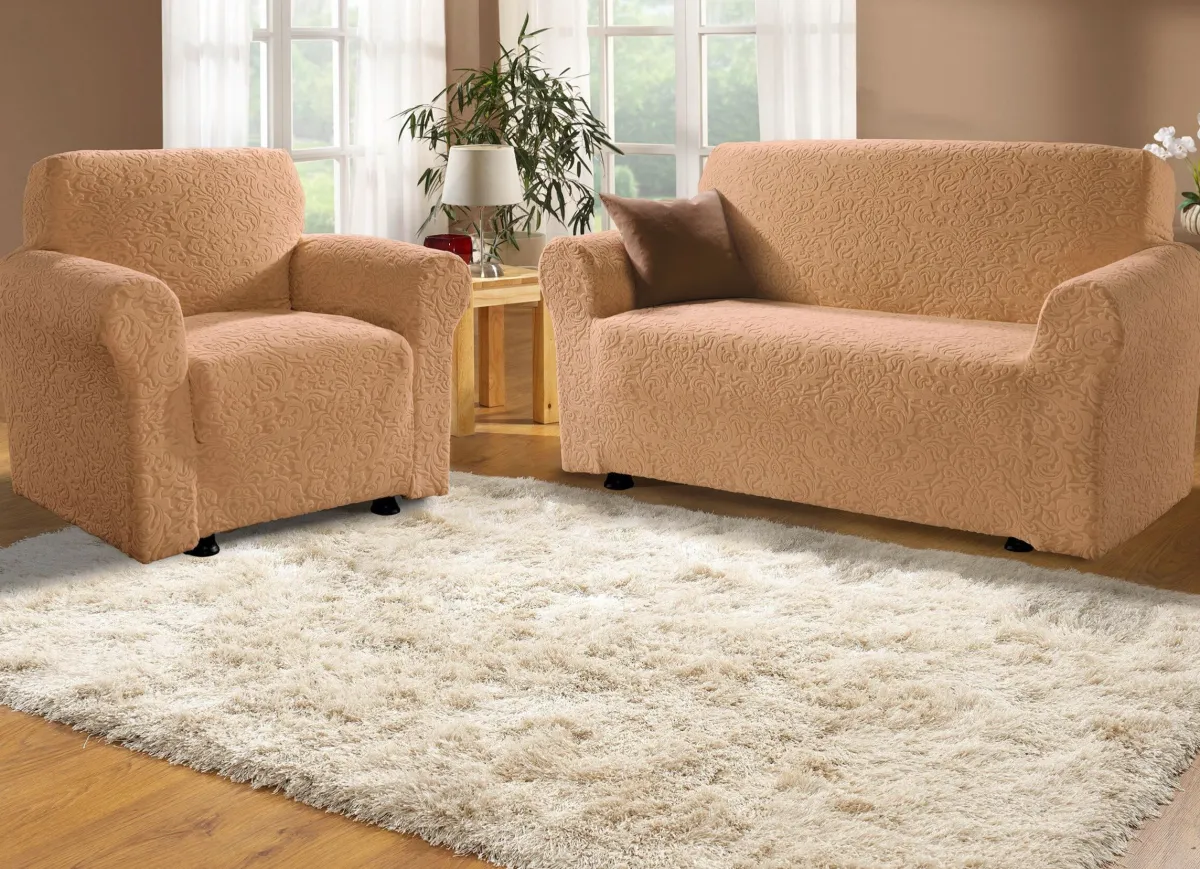 Clearance BADER Bi-elastische Stretchbezüge camel