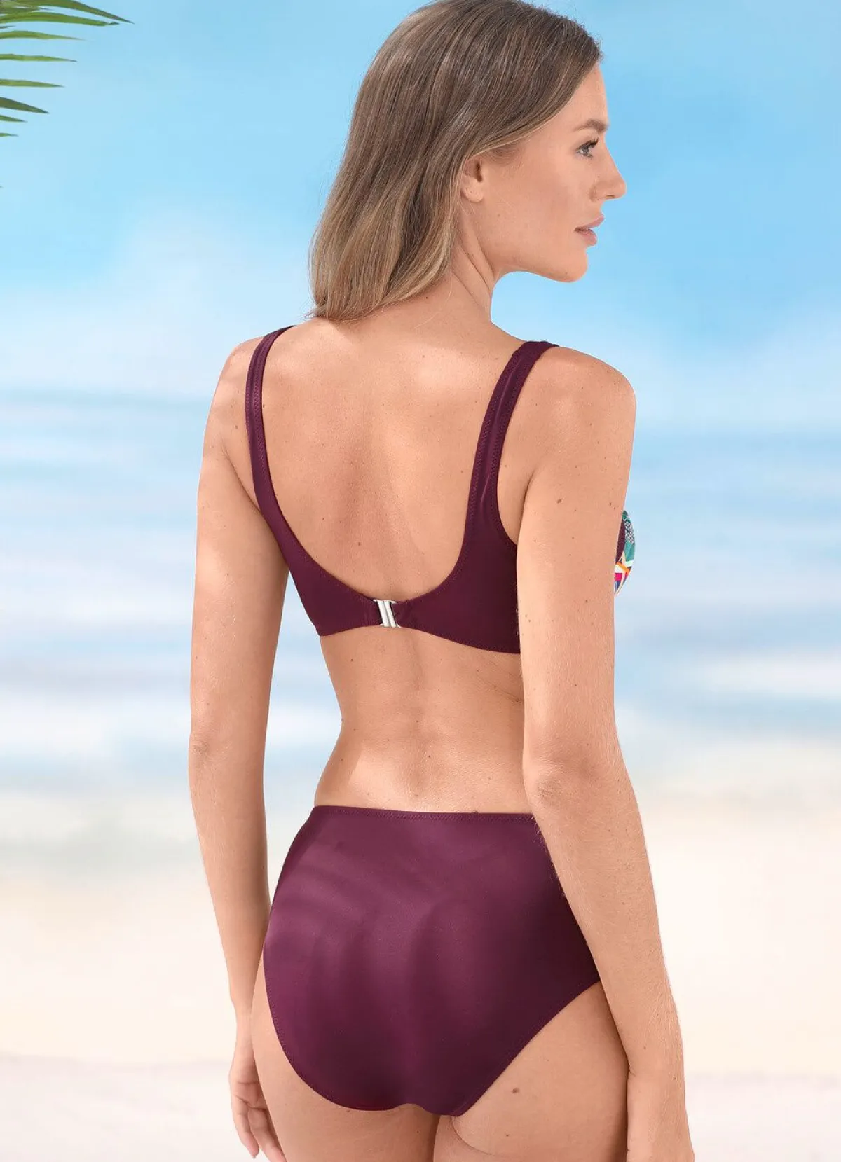 Clearance BADER Bikini mit herausnehmbaren Softschalen BORDEAUX-BUNT