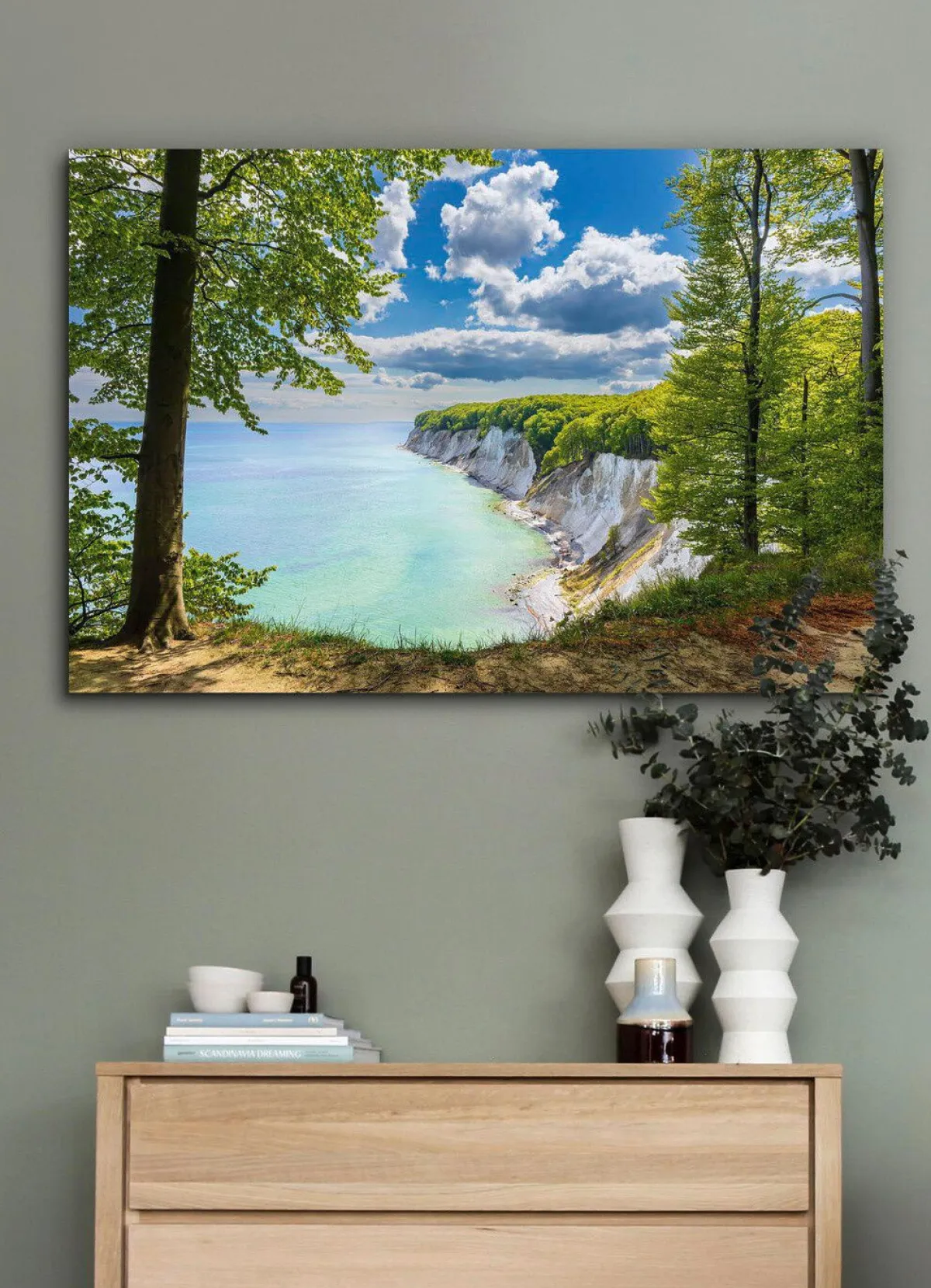 Discount BADER Bild "Kreidefelsen an der Küste der Ostsee auf der Insel Rügen" BUNT