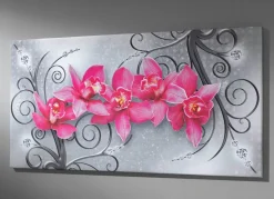 Hot BADER Bild mit dem Titel Orchideen ROSA-SILBER