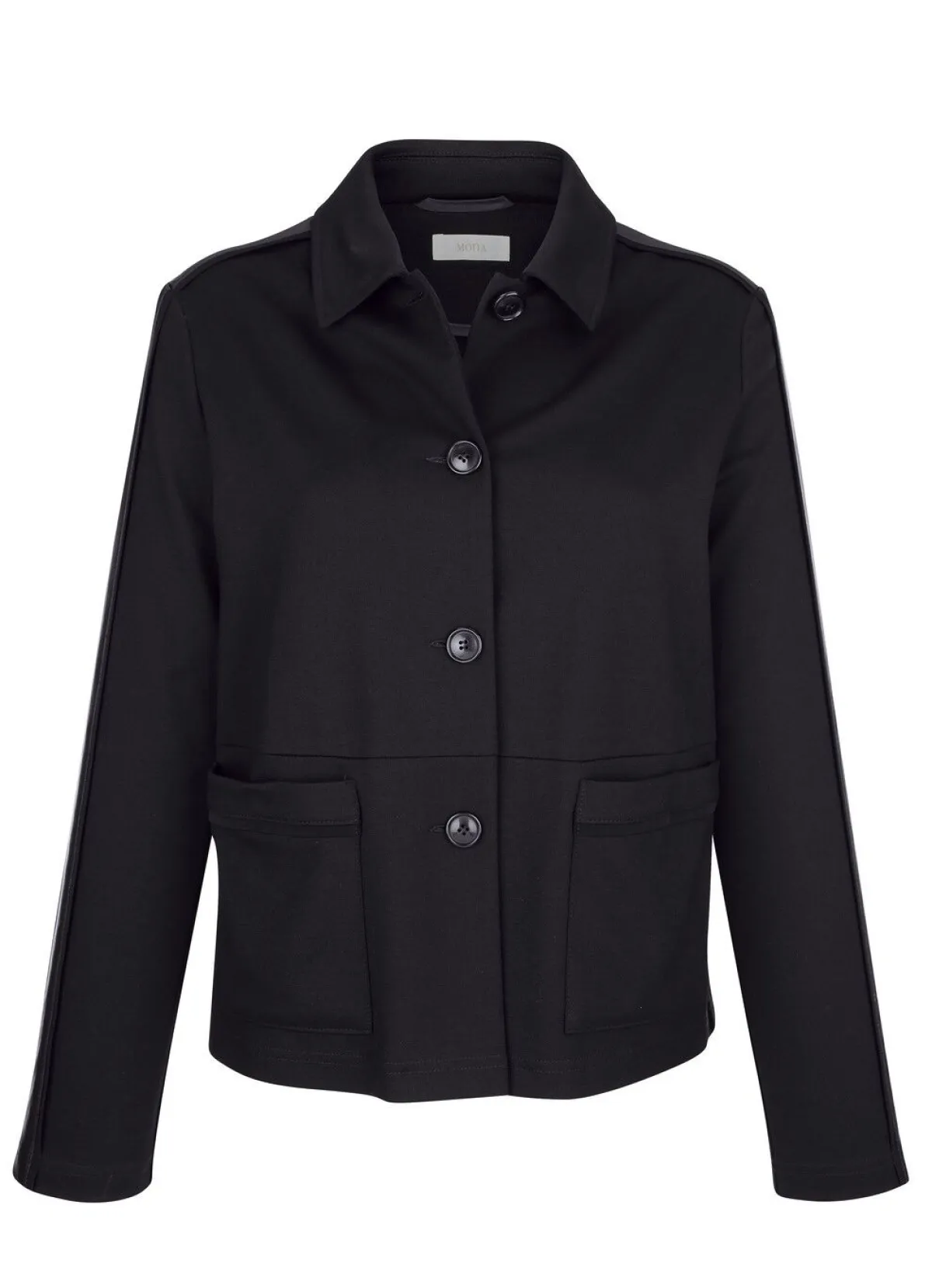 Clearance BADER Blazer mit Hemdkragen SCHWARZ