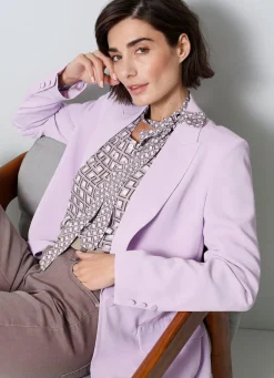 Discount BADER Blazer mit Knopfleiste FLIEDER