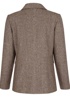 Hot BADER Blazer mit Pattentaschen BRAUN MELIERT