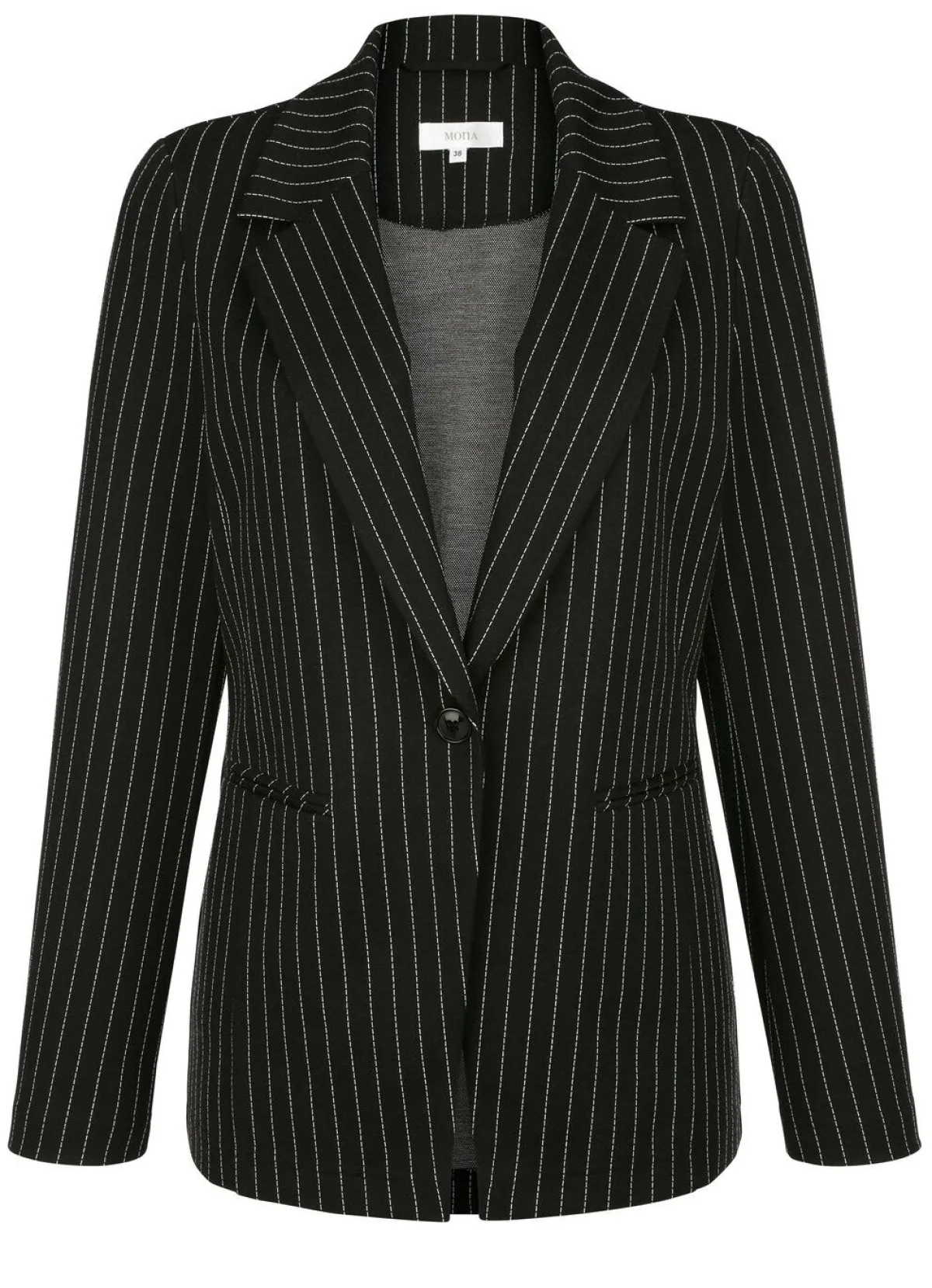 Outlet BADER Blazer mit Streifendessin SCHWARZ-WEISS