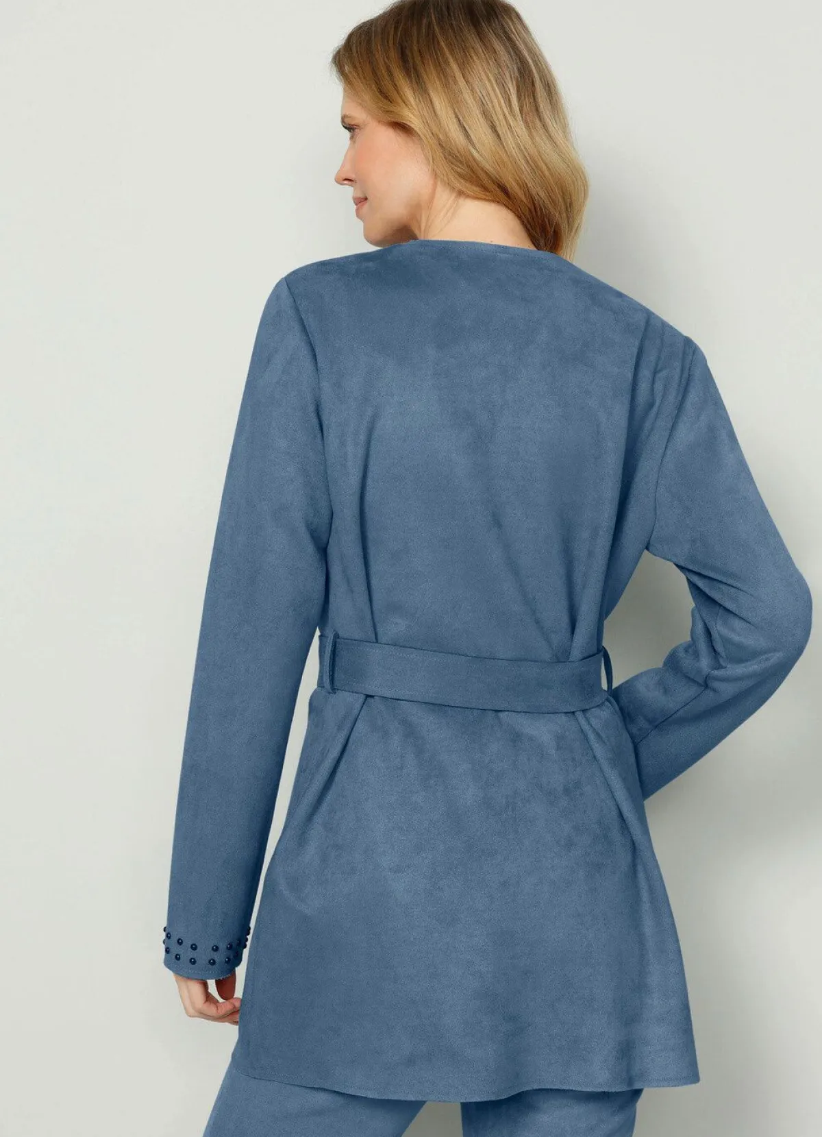 Clearance BADER Blazer mit Nietenzier an den Ärmelabschlüssen RAUCHBLAU