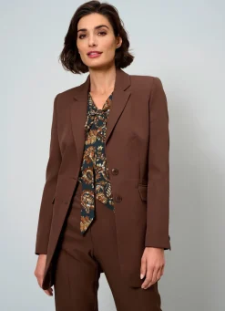 Best BADER Blazer mit Reverskragen SCHOKOBRAUN