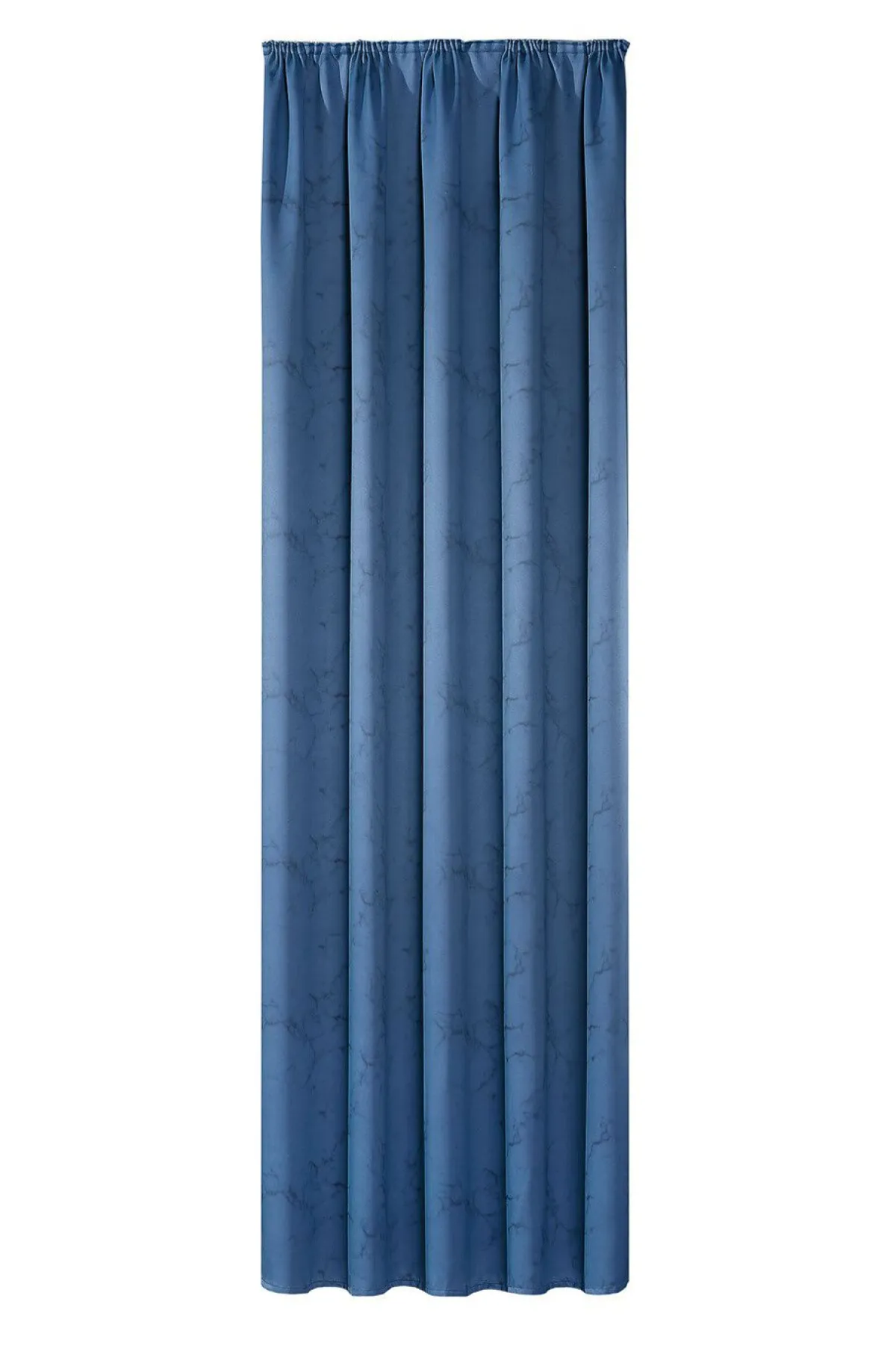 Discount BADER Blickdichter Verdunkelungsschal mit Kräuselband BLAU