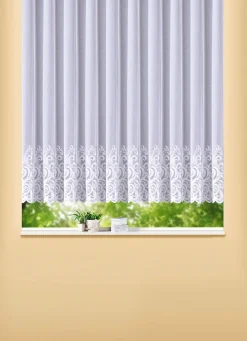Online BADER Blumenfenster-Store mit geradem Abschluss WEISS